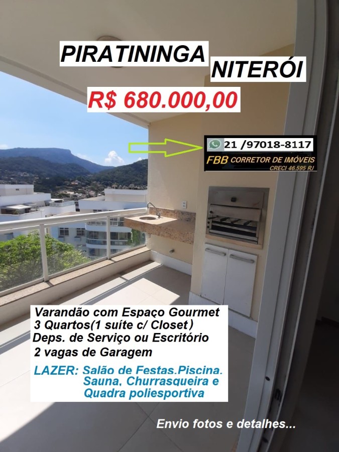 Apartamento para Venda em Niteri, Piratininga