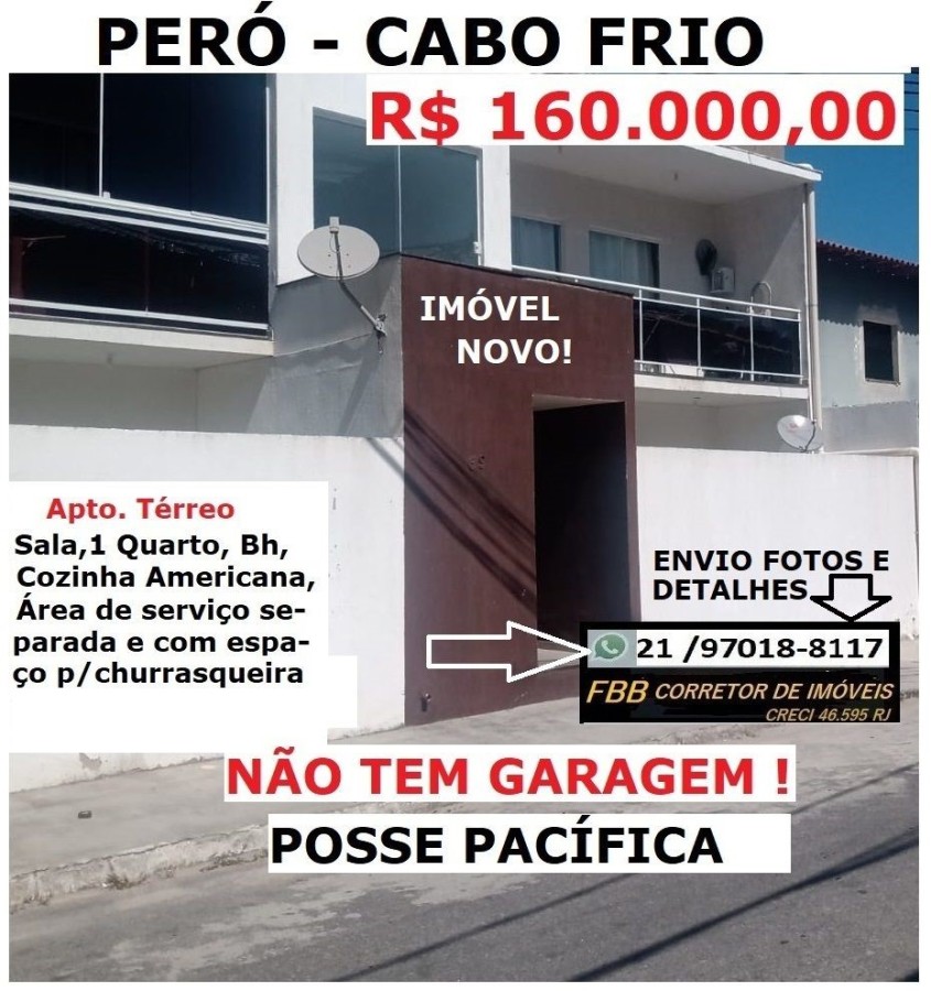 Apartamento para Venda - Cabo Frio, Per