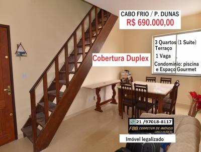 Cobertura para Venda, em Cabo Frio, bairro Praia das Dunas, 4 dormitrios, 3 banheiros, 1 sute, 1 vaga