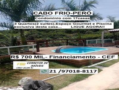 Casa em Condomnio para Venda, em Cabo Frio, bairro Per, 3 dormitrios, 3 banheiros, 1 sute, 1 vaga