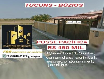 Casa para Venda, em Armao dos Bzios, bairro Tucuns, 3 dormitrios, 2 banheiros, 1 sute, 2 vagas