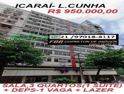 Apartamento para Venda, em Niteri, bairro Icara, 3 dormitrios, 3 banheiros, 1 sute, 1 vaga