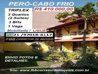 Casa em Condomnio para Venda, em Cabo Frio, bairro Per, 3 dormitrios, 3 banheiros, 2 sutes, 1 vaga