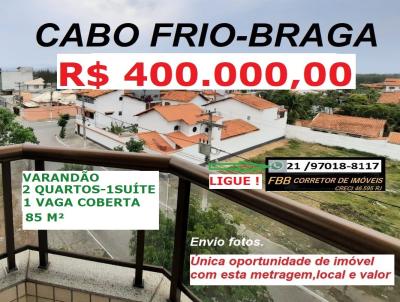Apartamento para Venda, em Cabo Frio, bairro Braga, 2 dormitrios, 2 banheiros, 1 sute, 1 vaga