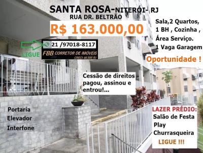 Apartamento para Venda, em Niter�i, bairro Santa Rosa, 2 dormit�rios, 1 banheiro, 1 vaga