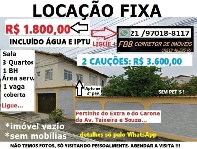 Apartamento para Loca��o, em Cabo Frio, bairro Parque Central, 3 dormit�rios, 1 banheiro, 1 vaga