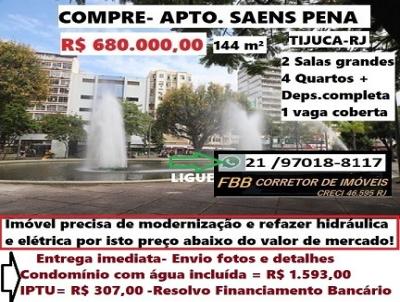 Apartamento para Venda, em Rio de Janeiro, bairro Tijuca, 4 dormit�rios, 3 banheiros, 1 vaga